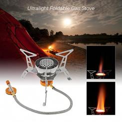 Lixada Camping Kocher Klein - Gaskocher Faltbar - Gasbrenner für Camping, Outdoor, Picknick 