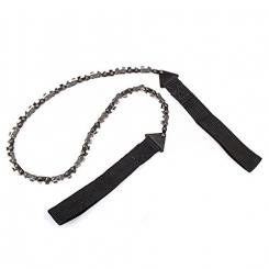 Overmont Handkettensäge Kettensäge Ast-Säge Gartensäge mit 48 Zähnen aus Stahl Outdoor für Camping Garten Survival (130cm) 