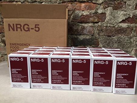 Notverpflegung, NRG-5, 1 Karton mit 24 Packungen a 500 g, Notration 